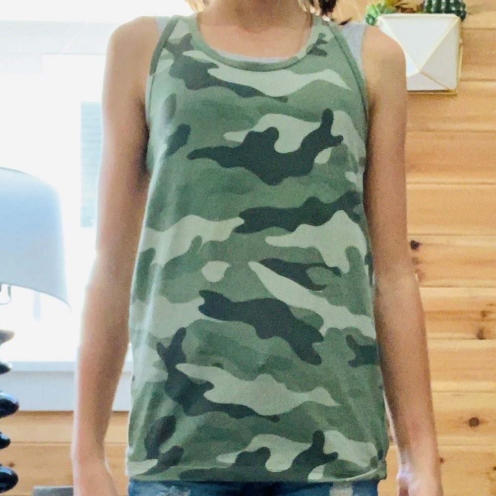 girls camo tank top